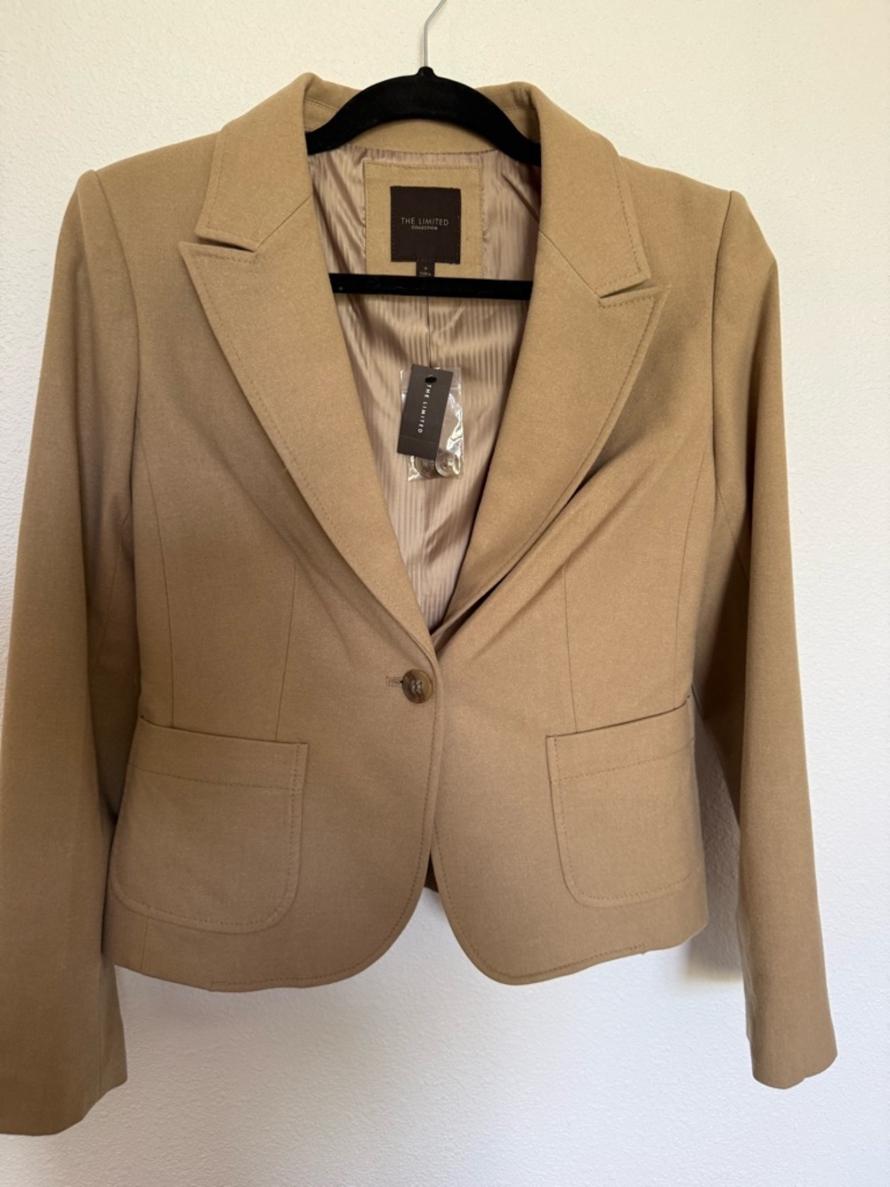 The Limited Camel Blazer Pant Suit Set Women’s Tailored Neutral Quiet Luxury - Picture 6 of 10